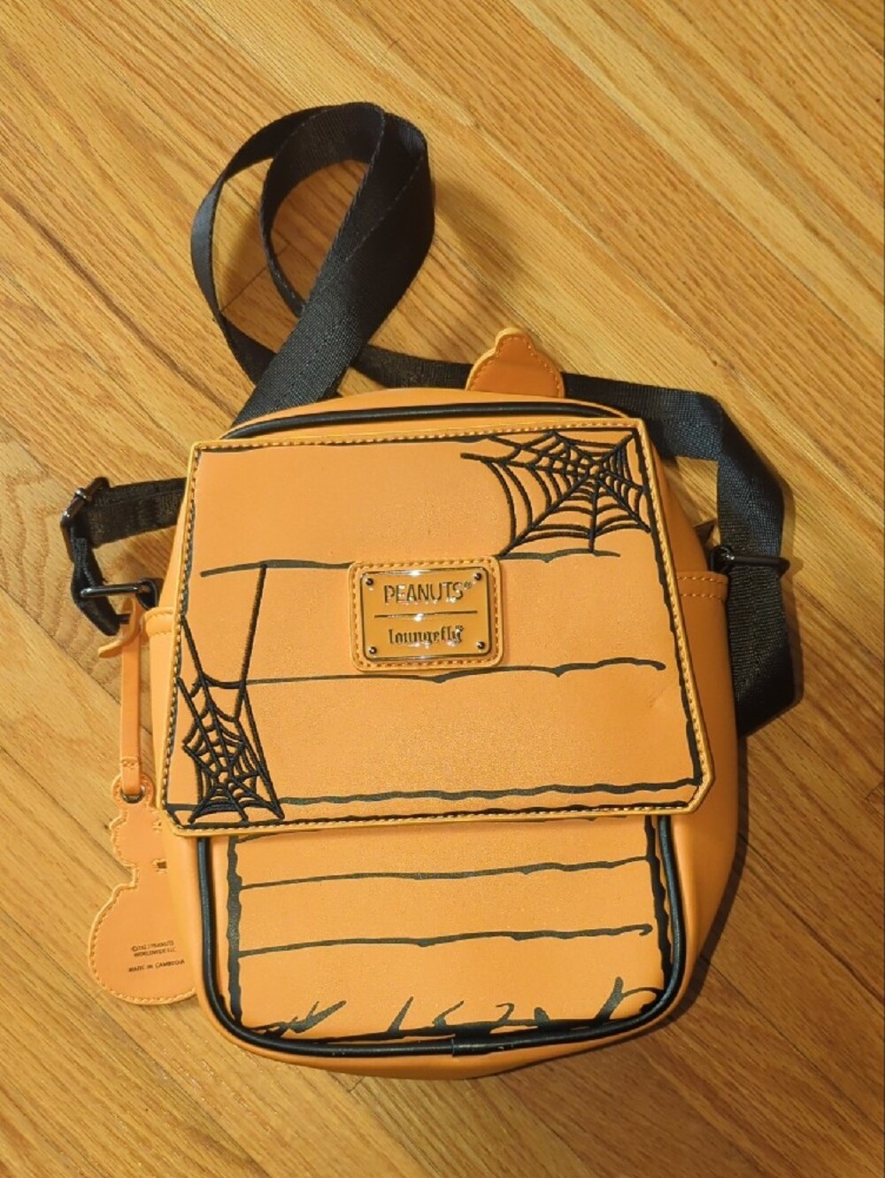 Loungefly Orange Snoopy Pumpkin Crossbody Bag - Women's Bag - Picture 2 of 2